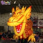 Style 6m Inflatable Dragon For Event Decoration Ceiling Hanging Blow Up Golden Display Toys - 2