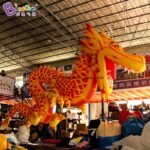 Style 6m Inflatable Dragon For Event Decoration Ceiling Hanging Blow Up Golden Display Toys - 5