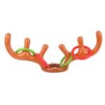 Christmas Inflatable Reindeer Antler Ring Toss Game Xmas Family Party Toys Toy - 2