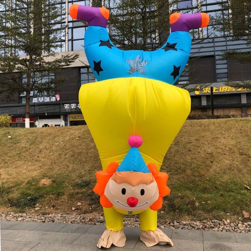 Adult Clown Inflatable Costume Funny Blowup Cosplay Party Outfit Hilarious Standout Fancy Dress - 4