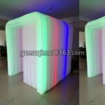 Color Led Lighting Portable Inflatable Photo Booth Air With Strips Around And Fan - 2
