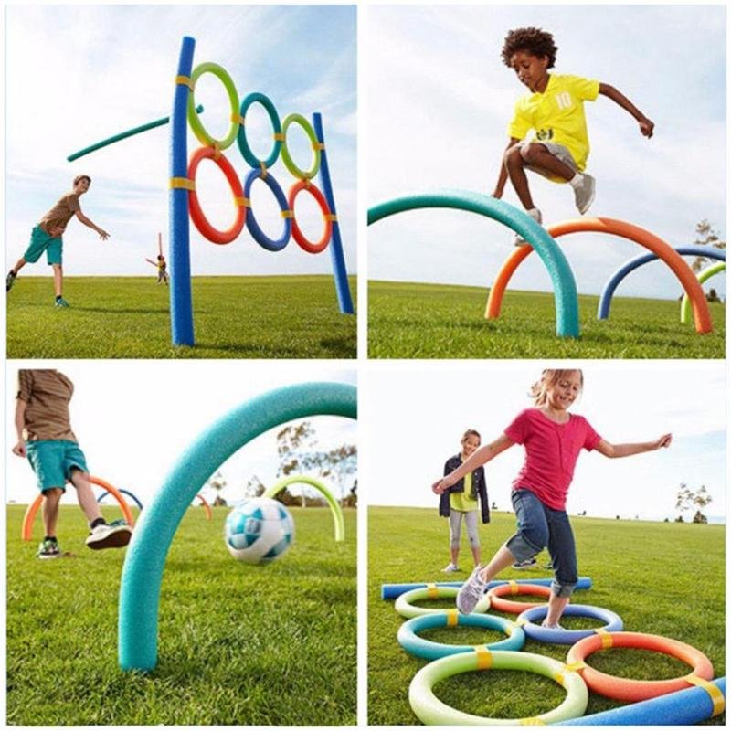 Solid Color Inflatable Swimming Ring Flexible Pool Noodle Water Buoyancy Stick For Safe Learning And Floating - 6