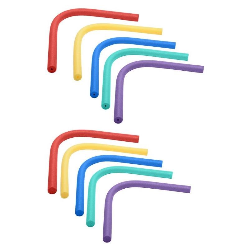 Solid Color Inflatable Swimming Ring Flexible Pool Noodle Water Buoyancy Stick For Safe Learning And Floating - 1