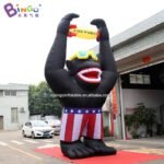 Commercial 6 Meters High Inflatable Orangutan For Amusement Park Decorcation Animal Theme Blow Up Display Toys - 3