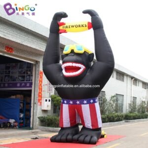 Commercial 6 Meters High Inflatable Orangutan For Amusement Park Decorcation Animal Theme Blow Up Display Toys - 2