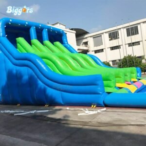 Commercial Grade Durable Inflatable Water Slide Pool Waterslide With Blowers - 2
