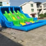 Commercial Grade Durable Inflatable Water Slide Pool Waterslide With Blowers - 3