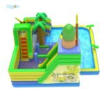 Commercial Outdoor Hot Selling Inflatable Water Slide Kids Playground With Pool - 2