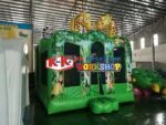 Commercial Small Indoor Jungle Bouncy House Inflatable Bounce Castle With Slide Kids For - 4