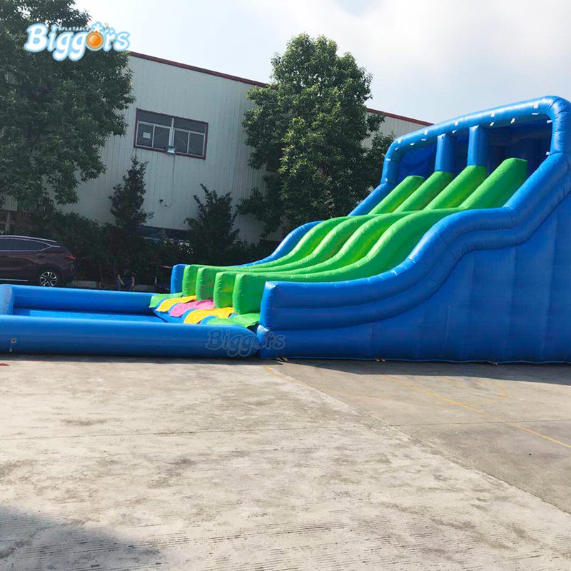Commercial Grade Inflatable Water Slide With Pool Durable And Safe Includes Blowers - 7
