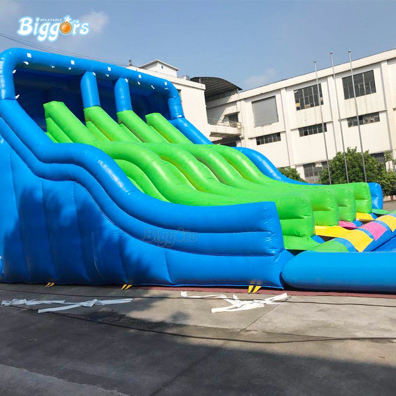 Commercial Grade Inflatable Water Slide With Pool Durable And Safe Includes Blowers - 1