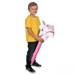 Currently Available Inflatable Hammer Long Wooden Club Horse Head Children Riding Stick Toy S - 3