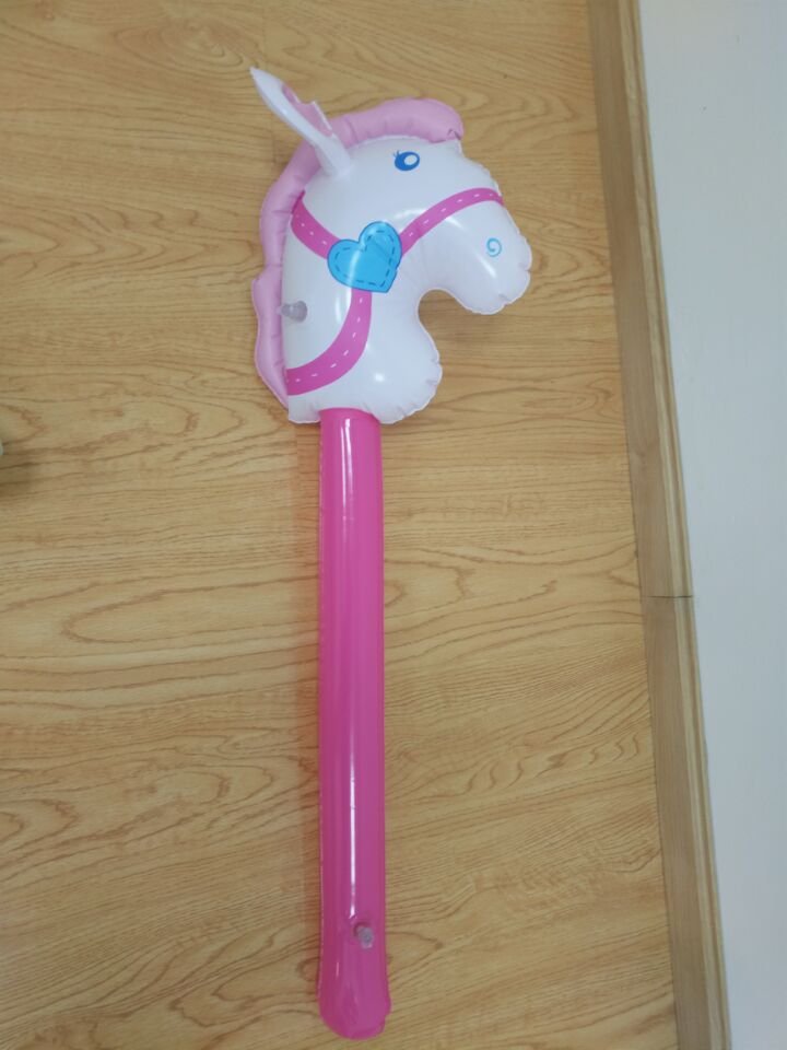 Inflatable Hammer Kids Riding Stick Toy Horse Head Design Durable Wooden Club Available Now - 4 Inflatable Hammer Kids Riding Stick Toy Horse Head Design Durable Wooden Club Available Now - 4