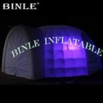 Custom 8m Marquee Igloo Inflatable Dome Tent With 3 Entrance Tunnel Camping Party Tents For - 3