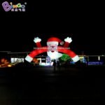 Custom Made 12x7 3mh Inflatable Christmas Arch With Santa Claus Archway For Day Decoration Model Toy - 5