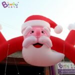 Custom Made 12x7 3mh Inflatable Christmas Arch With Santa Claus Archway For Day Decoration Model Toy - 6