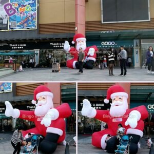 Custom Made 13 Feet Tall Giant Inflatable Santa Claus Christmas 4m Height Toys - 2