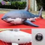 Custom Made 2 5m Length Air Sealed Inflatable Shark Pvc Pool Float Toys - 3