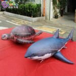 Custom Made 2 5m Length Air Sealed Inflatable Shark Pvc Pool Float Toys - 4