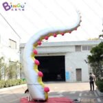 Custom Made 3-5 Meters Silver Inflatable Octopus Tentacle Big For Decoration Toys - 4