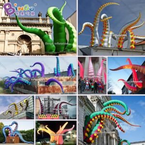 Custom Made 3m 4m 5m High Silver Tentacle Inflatable Octopus Leg For Decoration Toys - 2