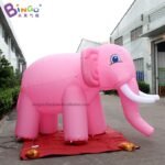 Custom Made 3m Length Inflatable Pink Elephant Big For Animal Exhibition - 2