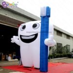 Custom Made 4m High Inflatable Tooth Wtih Brush Teeth Cartoon For Commercial Display Event Toys - 3