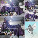 Custom Made 6x4x6 3 Meters Giant Inflatable Dragon Flying For Decoration Toys - 4