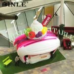 Custom Portable Fast Food And Drink Inflatable Ice Cream Stand Stall Station Concession Tent In Unique Shape Design - 2
