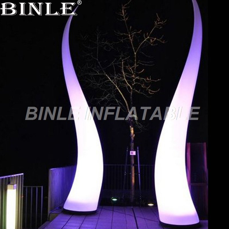 24m Customizable Inflatable Lighting Cone Pillar For Festivals And Special Events - 1 24m Customizable Inflatable Lighting Cone Pillar For Festivals And Special Events - 1