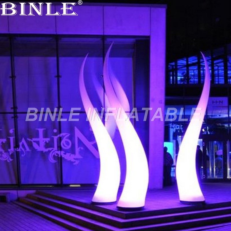 24m Customizable Inflatable Lighting Cone Pillar For Festivals And Special Events - 2 24m Customizable Inflatable Lighting Cone Pillar For Festivals And Special Events - 2