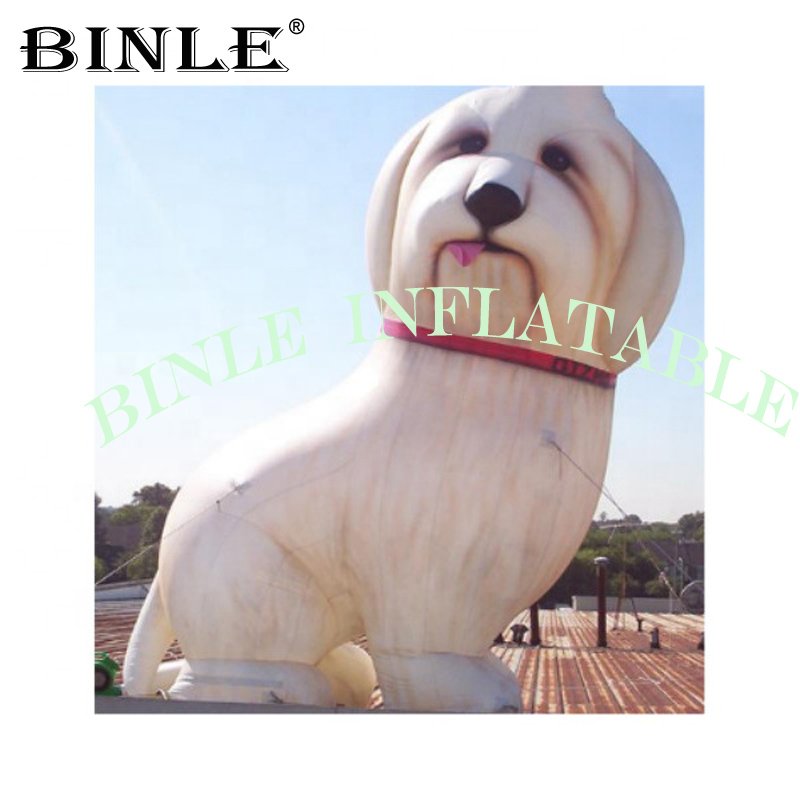 Lifelike White Inflatable Dog Model For Pet Product Advertising Promotion Display Prop - 2