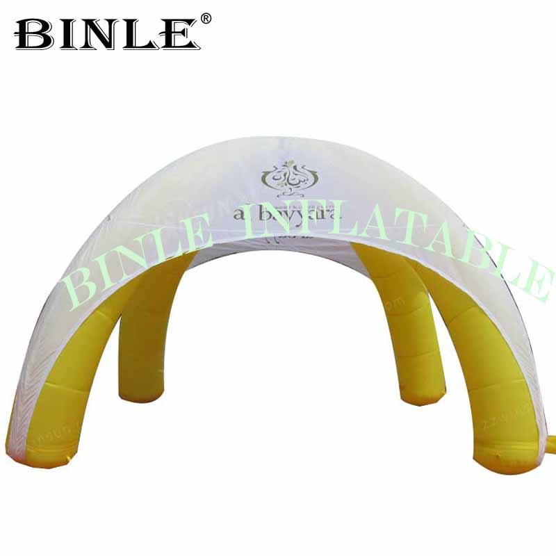 Custommade 12x6m Large Yellow Inflatable Spider Tent 4legged Car Garage Structure For Exhibitions Events - 5
