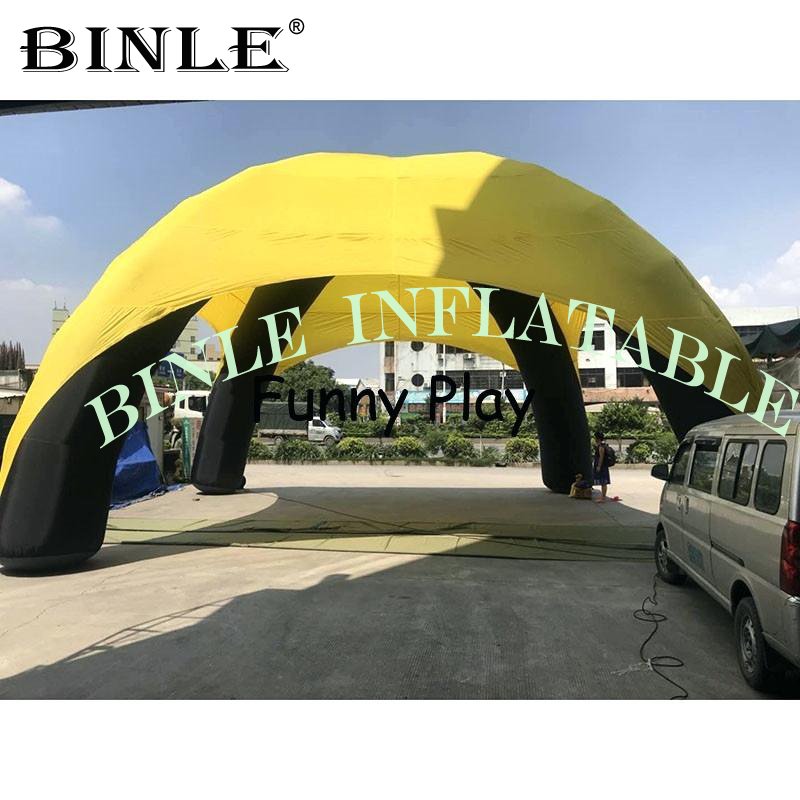 Custommade 12x6m Large Yellow Inflatable Spider Tent 4legged Car Garage Structure For Exhibitions Events - 2