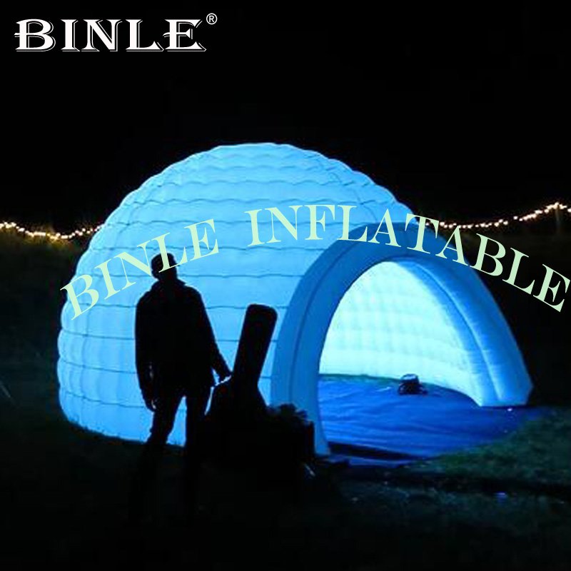 Ledlit Inflatable Igloo Dome Tent For Camping Parties Custom Marquee Events - 3