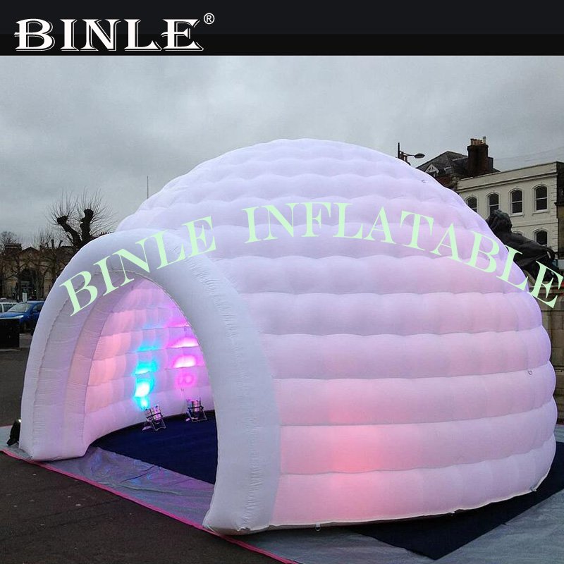 Ledlit Inflatable Igloo Dome Tent For Camping Parties Custom Marquee Events - 4