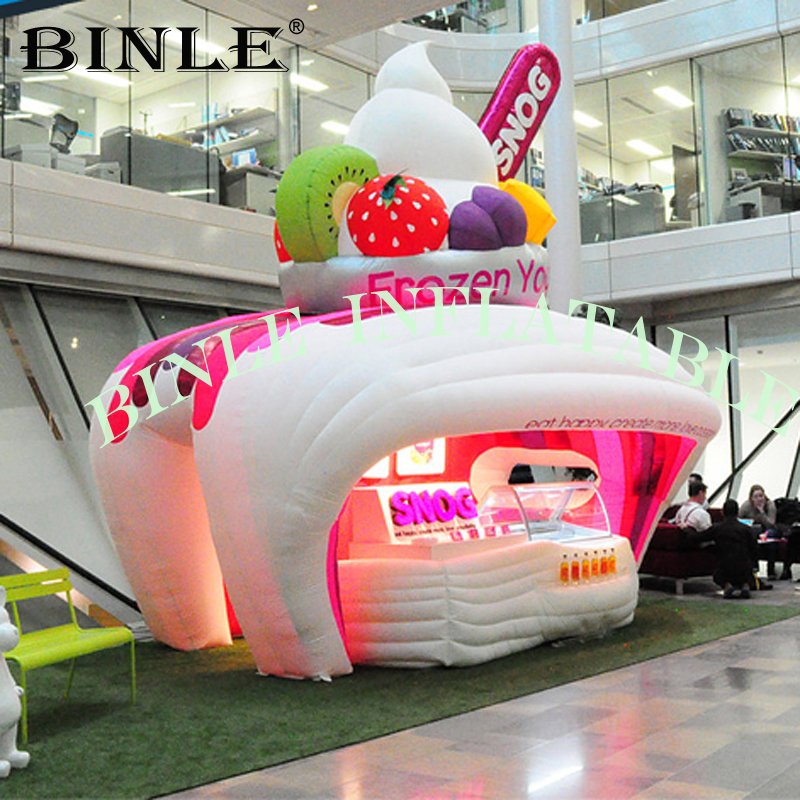 Unique Custom Portable Ice Cream Stand Inflatable Concession Tent For Food And Drinks - 3