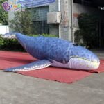 Customizable Size 3-8 Meters Inflatable Whale For Theme Park Hanging Cartoon Toys - 2