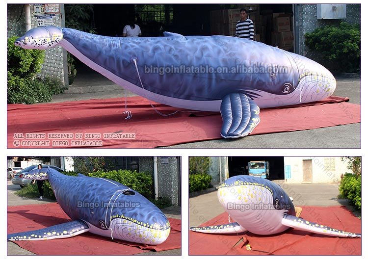 Large 38 Meter Customizable Inflatable Whale Ideal For Theme Park Display Or Kids Cartoon Toy - 2 Large 38 Meter Customizable Inflatable Whale Ideal For Theme Park Display Or Kids Cartoon Toy - 2