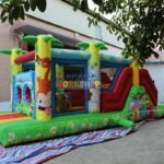 Customization Of Green Jungle Park Amusement Inflatable Castle - 3