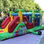 Customization Of Green Jungle Park Amusement Inflatable Castle - 5