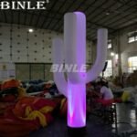 Customize Creative Giant Outdoor Decoration Inflatable Cactus With Led Lights For Events - 4