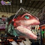 Customized 1 5m Length Big Inflatable Dinosaur Head Model Toys - 2