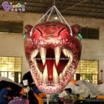 Customized 1 5m Length Big Inflatable Dinosaur Head Model Toys - 4