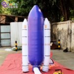 Customized 2 5m Height Inflatable Shuttle Rocket Ship Space Toy - 2
