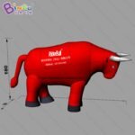 Customized 3 2x1 8 Meters Inflatable Bull Game Costume Parade Toys - 5