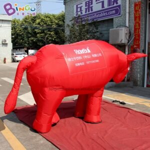 Customized 3 2x1 8 Meters Inflatable Bull Game Costume Parade Toys - 2