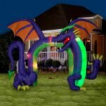 Customized 3x3 Meters Halloween Inflatable Dragon Themed Toys