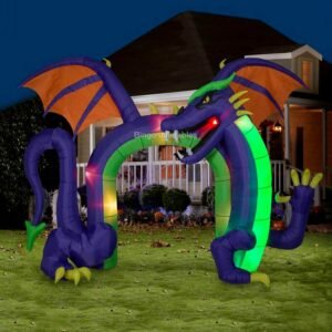 Customized 3x3 Meters Halloween Inflatable Dragon Themed Toys