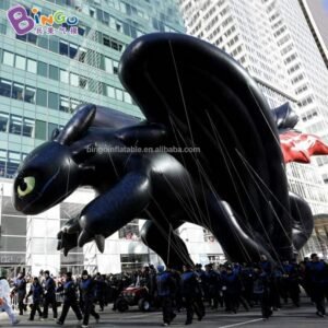 Customized 3m 5m 7m Width Giant Inflatable Toothless Dragon With Wings Flying Large Animal Cartoon Lugia Toys - 2